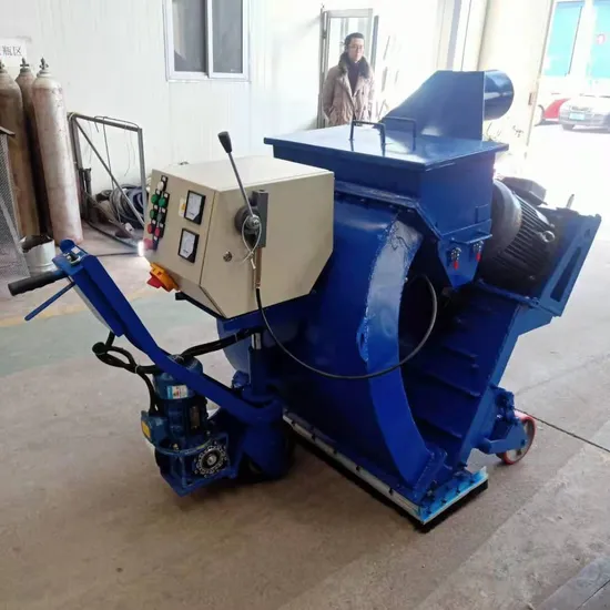 Pivot 1 año Embalaje de madera Granalladora móvil Granalladoras de suelo