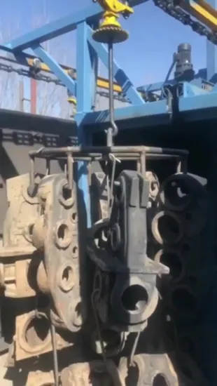 Granalladora de cadena suspendida adecuada para grandes