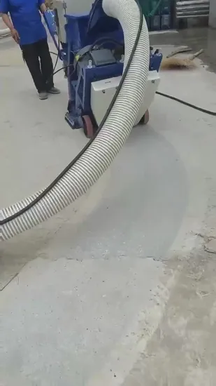 Granalladora industrial para superficies de carreteras y tuberías