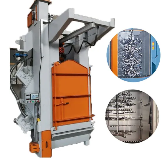 Granalladora de gancho para limpieza de piezas metálicas pequeñas, precio de fábrica en Qingdao